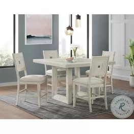 Rhiannon Antique White Counter Height Dining Room Set