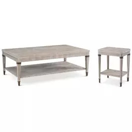 Marlborough Geo Coast and Gold Rectangular Woolfe Occasional Table Set