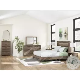 Jusika Brown Panel Bedroom Set