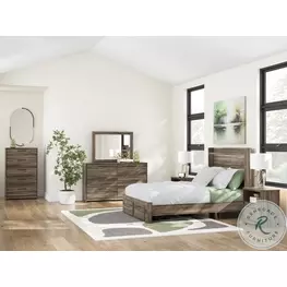 Jusika Brown Youth Panel Storage Bedroom Set