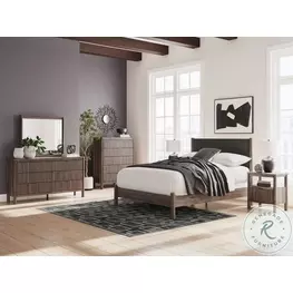 Cadmori Brown Upholstered Panel Bedroom Set