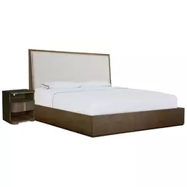 Carino Cocoa and Beige Upholstered Panel Bedroom Set