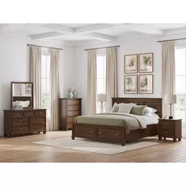 Danabrin Brown Storage Panel Bedroom Set