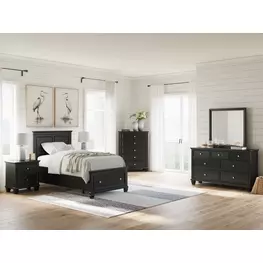 Lanolee Black Youth Storage Panel Bedroom Set