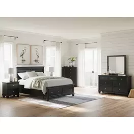 Lanolee Black Storage Panel Bedroom Set