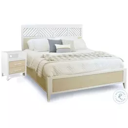 Oceanview Sand and Stark White Bedroom Set