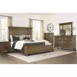 Waynely Medium Brown Storage Panel Bedroom Set