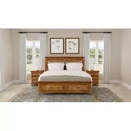 Bandalier Russet Storage Panel Bedroom Set