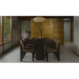Hadley Warm Brown Dining Room Set