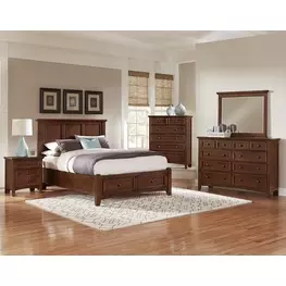 Bonanza Cherry Mansion Storage Panel Bedroom Set