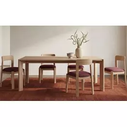 Daifuku Brushed Natural Oak Rectangular Dining Room Set