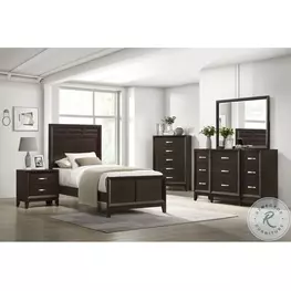 Warren Merlot Youth Panel Bedroom Set