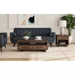 Perth Brown Occasional Table Set with 4 Drawers