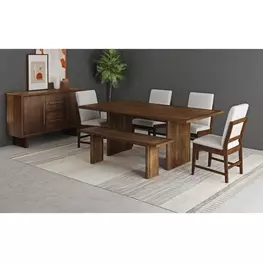 Perth Brown Rectangular Dining Room Set