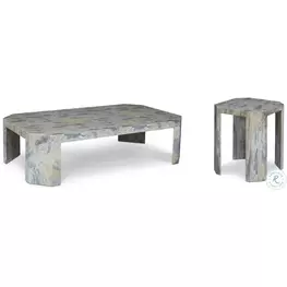 Gustav Warm Grey And Tan Outdoor Occasional Table Set