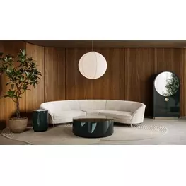 Cocktail Couture Apatite Gloss Round Occasional Table Set