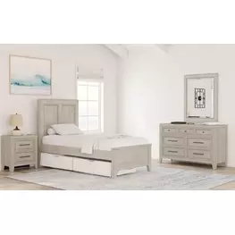 Carlson Washed Linen Youth Panel Bedroom Set
