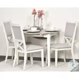 Island Haven Taupe 42" Round Drop Leaf Dining Room Set