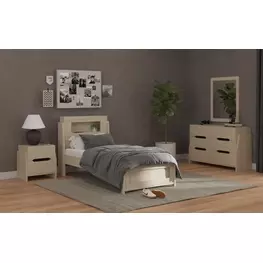 Darby Desert Youth Storage Panel Bedroom Set with USB Charging and LED