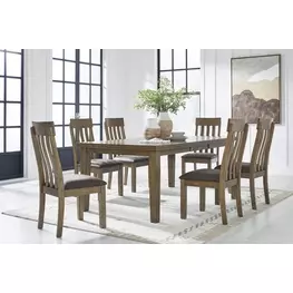 Broxtyn Light Brown Extendable Rectangular Dining Room Set