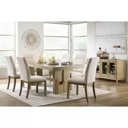 Drovlayne Light Brown Extendable Rectangular Dining Room Set