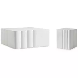 Monterosso Natural Stonecast Outdoor Occasional Table Set