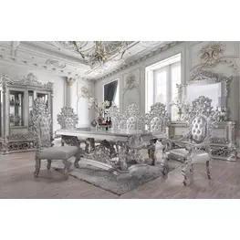 Valkyrie Antique Platinum Dining Room Set