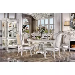 Vendome Antique Pearl 60" Round Dining Room Set