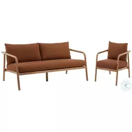 Aime Sienna And Natural Outdoor Living Room Set