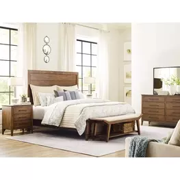 Schafer Warm Brunette Panel Bedroom Set