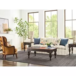 Kitridge Bridgetown Black and Heritage Maple Rectangular Occasional Table Set