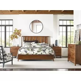 Ashburn Walnut Panel Bedroom Set