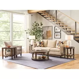 Oliver Hamilton Sepia Round Occasional Table Set