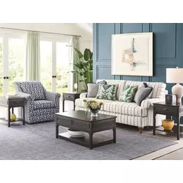 Serra Hamilton Soft Black Rectangular Lift Top Occasional Table Set