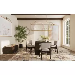 Flex Reclaimed Chevron Rectangular Dining Room Set