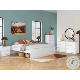Onita White Platform Bedroom Set
