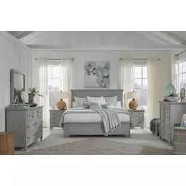 Harborwick Harbor Gray Panel Bedroom Set
