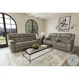 Kaoru Grey Reclining Living Room Set
