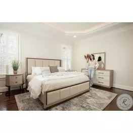 Vista Verde Muted Earth Tones and Clay Performance Fabric Bedroom Set