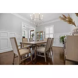 Rio Vista Muted Earth Tones and Clay Extendable Rectangular Dining Room Set