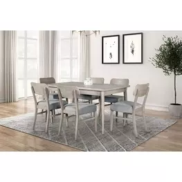 Keynes Gray Rectangular Dining Room Set