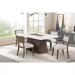 Grasten Dark Walnut Rectangular Dining Room Set