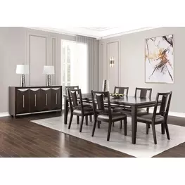 Hinwitz Espresso Rectangular Dining Room Set