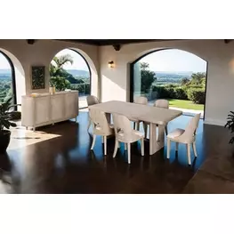 Sterling West White Oak Rectangular Dining Room Set