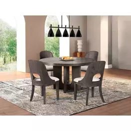 Sterling West Ash Gray Round Dining Room Set