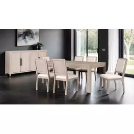 Belize Natural Oak Rectangular Dining Room Set