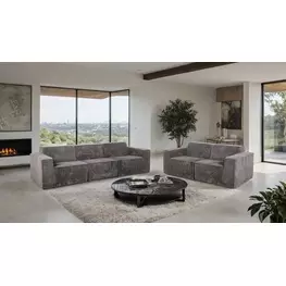 Kimara Dark Gray Living Room Set
