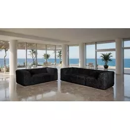 Nappi Black Modular Living Room Set