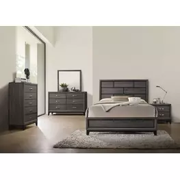 Errico Gray Panel Bedroom Set