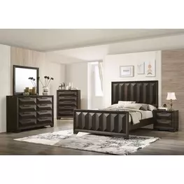 Hexham Espresso Panel Bedroom Set